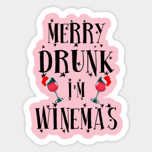 Merry Winemas. Sticker